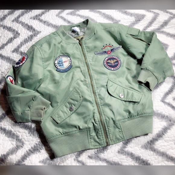 Gymboree Other - Cool Kid, GYMBOREE, bomber w/ patches!!